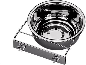 Nobby Hundenapf aus Edelstahl mit Befestigung Silber - 2,35 l – Bild 1 von 3