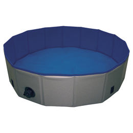 Produktbild von Nobby Hundepool mit Abdeckung grau/blau Größe M