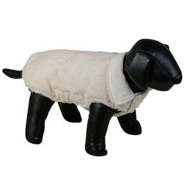 Nobby Hundepullover aus Plüsch in Beige – Bild 1 von 2