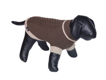 Nobby Hundepullover Berak braun 20cm aus Wolle – Bild 1 von 2