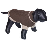 Produktbild von Nobby Hundepullover Berak Braun aus Mikrofaser Länge 23 cm