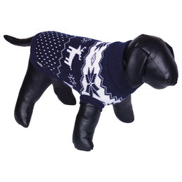 Produktbild von Nobby Hundepullover Deer Star Mikrofaser Blau 20 cm