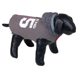 Produktbild von Nobby Hundepullover Depend rot-grau mit 29 cm Rückenlänge
