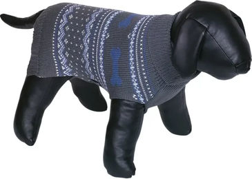 Nobby Hundepullover Mundo Mikrofaser grau-blau 20 cm – Bild 1 von 2