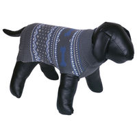 Produktbild von Nobby Hundepullover Mundo Mikrofaser grau-hellblau Länge 23 cm