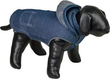 Nobby Hundepullover Neiva aus Velours in Blau und Grau – Bild 1 von 2