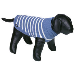 Nobby Hundepullover Pasma aus Mikrofaser Blau Weiß – Bild 1 von 2