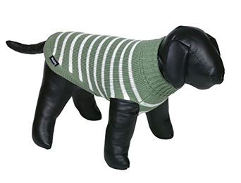 Nobby Hundepullover Pasma aus Mikrofaser grün weiß für den Winter - 1 Stk. – Bild 1 von 3
