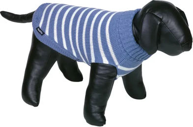 Nobby Hundepullover Pasma Blau Weiß aus Mikrofaser - 29 cm – Bild 1 von 3