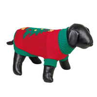 Produktbild von Nobby Hundepullover Xmas Tree rot-grün aus Wolle 20 cm