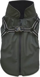 Nobby Hunderegenmantel Anteka 2-in-1 wasserdicht aus Polyester dunkelgrün – Bild 1 von 4
