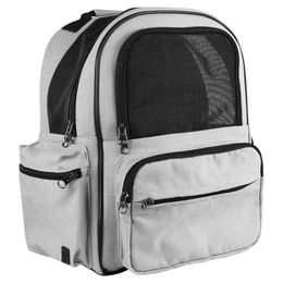 Produktbild von Nobby Hunderrucksack Jela hellgrau aus Mikrofaser für kleine Rassen