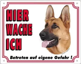 Produktbild von Nobby Hundeschild Deutscher Schäferhund Braun
