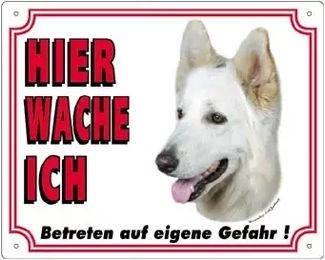 Produktbild von Nobby Hundeschild Deutscher Schäferhund Weiß Groß