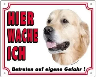 Nobby Hundeschild Golden Retriever für große Rassen – Bild 1 von 1