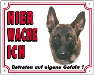 Nobby Hundeschild Malinois – Bild 1 von 1
