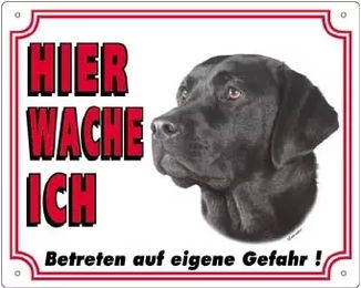 Nobby Hundeschild Pet Labrador Dunkel – Bild 1 von 1