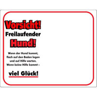 Produktbild von Nobby Hundeschild Vorsicht Freilaufender Hund