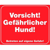 Produktbild von Nobby Hundeschild Vorsicht Gefährlicher Hund