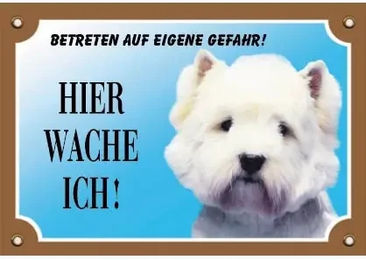 Nobby Hundeschild West Highland Terrier – Bild 1 von 1