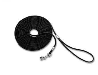 Nobby Hundeschleppleine rund Schwarz Nylon 5m - 5 m – Bild 1 von 8