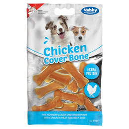 Produktbild von Nobby Hundesnack Chicken Cover Bone Kauknochen mit Huhn und Rind getreidefrei Größe S - 80 g