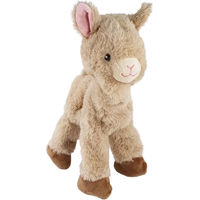 Produktbild von Nobby Hundespielzeug Alpaka aus Softplüsch mit Seil 30 cm Beige - 30 cm