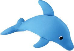 Nobby Hundespielzeug Delfin Floating XL Blau Stoff Quietschspielzeug 40,5 cm – Bild 1 von 2