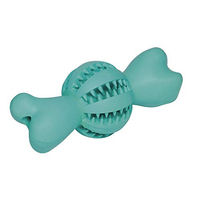 Produktbild von Nobby Hundespielzeug Dental Line Gummiball mit Knochen in Türkis 18 cm - 18 cm