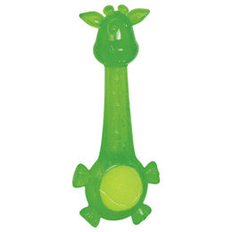 Nobby Hundespielzeug Giraffe aus TPR in Grün – Bild 1 von 2