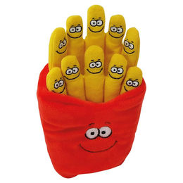 Produktbild von Nobby Hundespielzeug Happy Food Pommes Plüsch mit Squeaker für Welpen 25cm