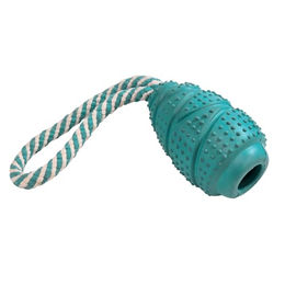 Nobby Hundespielzeug Jumper aus Vollgummi mit Seil für alle Altersstufen in Grün - 27 cm – Bild 1 von 2