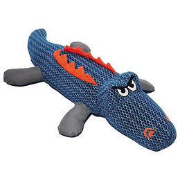 Nobby Hundespielzeug Krokodil aus Nylon mit Quietschfunktion Blau für Welpen – Bild 1 von 3