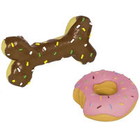 Produktbild von Nobby Hundespielzeug Latex Dessert Quietschspielzeug bunt 12er Packung