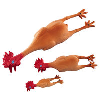 Produktbild von Nobby Hundespielzeug Latex Hähnchen Quietschspielzeug Orange 47 cm
