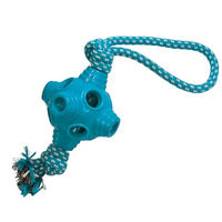 Produktbild von Nobby Hundespielzeug Lochball mit Seil aus TPR - 33 cm
