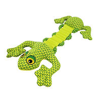 Produktbild von Nobby Hundespielzeug Nylon Frosch mit Seil und Quietschfunktion Grün