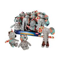 Produktbild von Nobby Hundespielzeug Patchwork Plüschtier mit Squeaker für Welpen Bunt
