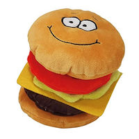 Produktbild von Nobby Hundespielzeug Plüsch Cheeseburger Classic mit Quietscher für Welpen 15 cm