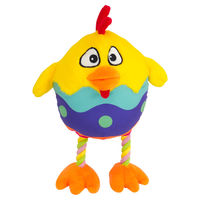 Produktbild von Nobby Hundespielzeug Plüschhähnchen Gelb Bunt - 19 cm
