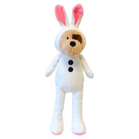 Produktbild von Nobby Hundespielzeug Plüschhund im Osterkostüm mit Squeaker 74 cm Weiß
