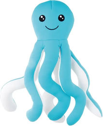 Produktbild von Nobby Hundespielzeug Qualle Floating XL mit Squeaker in Blau Türkis schwimmfähig aus Stoff