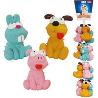Produktbild von Nobby Hundespielzeug Quietschspielzeug Tiere aus Latex bunt 12er Pack