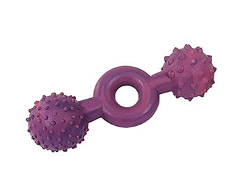 Nobby Hundespielzeug Ringhantel aus Gummi Lila Rosa – Bild 1 von 3