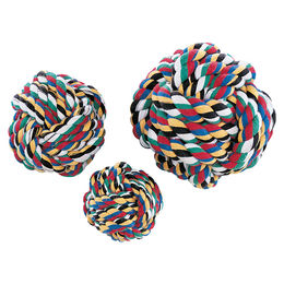 Nobby Hundespielzeug Rope Toy Ball aus Baumwolle Bunt Durchmesser 10 cm - 280 g – Bild 1 von 9