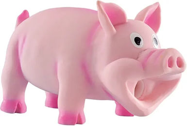 Nobby Hundespielzeug Schwein aus Latex in Pink mit Quietschfunktion – Bild 1 von 8