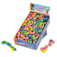 Produktbild von Nobby Hundespielzeug Seil mit Vollgummi für Welpen zur Zahnpflege bunt - 1 Stk.