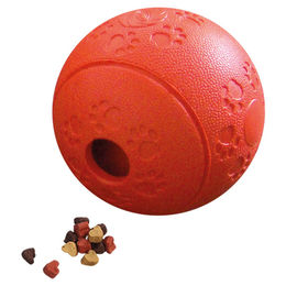 Nobby Hundespielzeug Snackball aus Vollgummi rot 11 cm – Bild 1 von 3