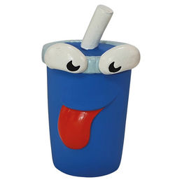 Nobby Hundespielzeug Soft Drink aus Latex mit Quietschefunktion in Blau und Bunt - 1 Stk. – Bild 1 von 2