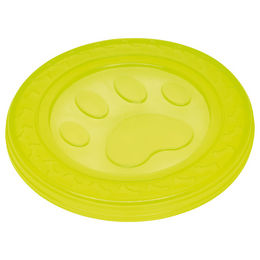 Nobby Hundespielzeug TPR Fly-Disc Paw Gelb 22cm Schwimmfähig - 1 Stk. – Bild 1 von 2